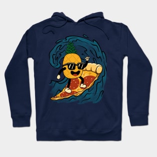 Surfing Pineapple Pizza Hoodie